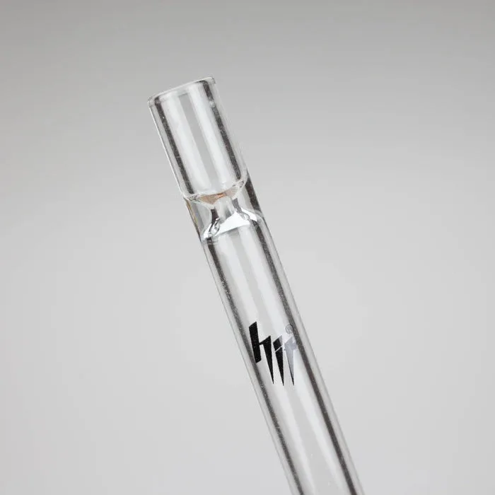 HIT Glass 4.25" Clear Glass Chillum Pipe - Image 2