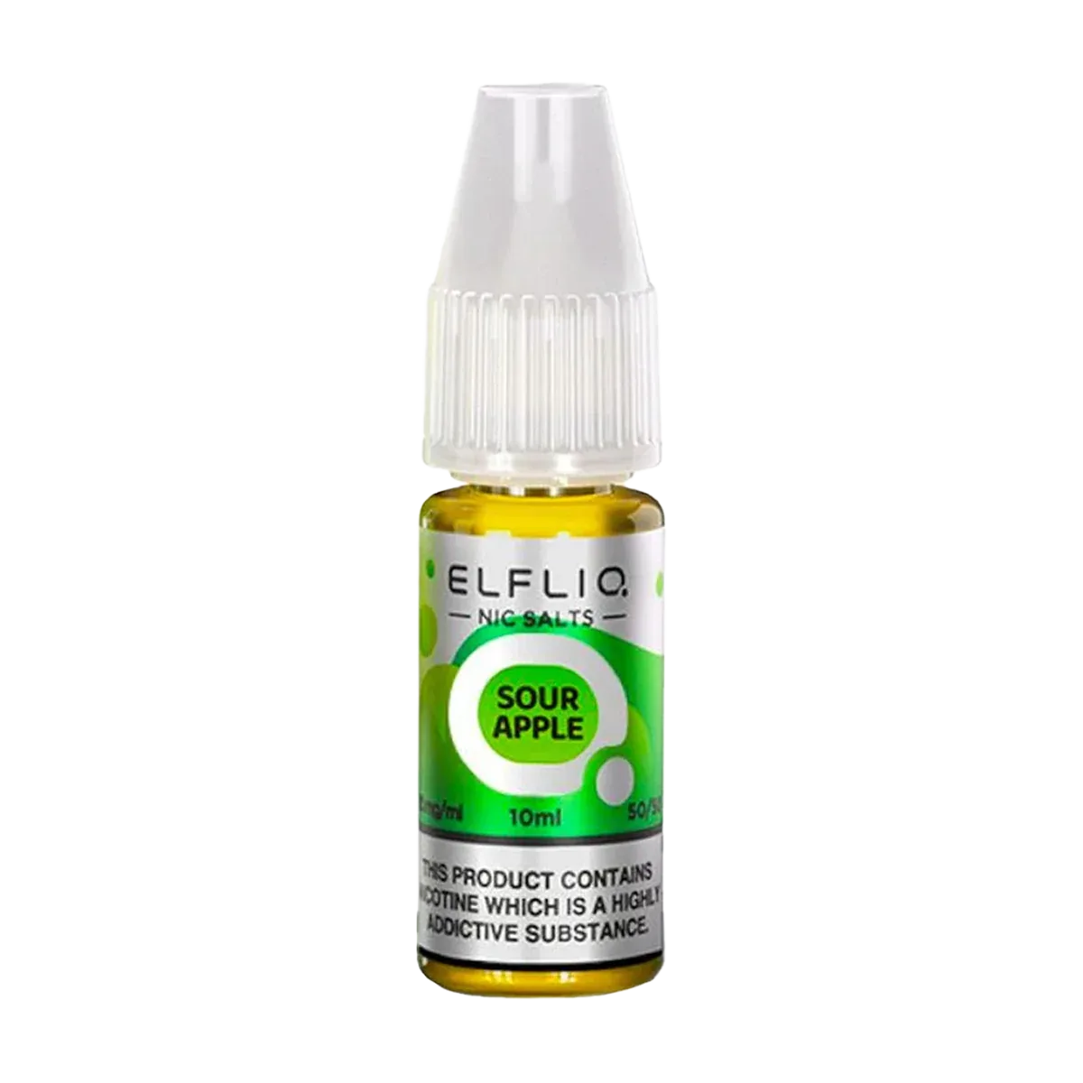 Sour Apple Elfliq Nic Salt by Elfbar - 10ml