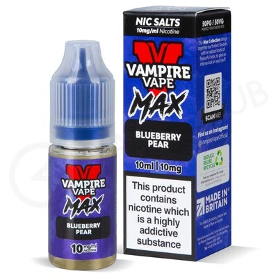 Blueberry Pear Nic Salt E-Liquid by Vampire Vape Max