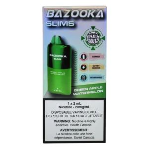 Bazooka Slim Green Apple Watermelon 2ml 20mg