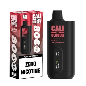 Cali UL8000 Peach Watermelon ZERO Nicotine Disposable
