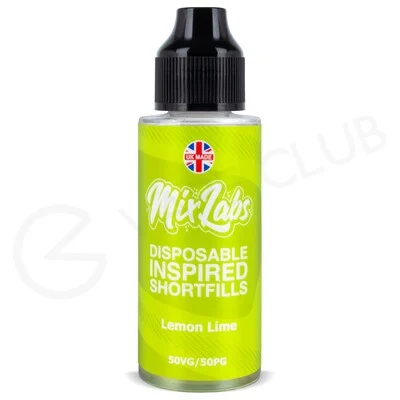 Lemon & Lime Shortfill E-Liquid by Mix Labs 100ml
