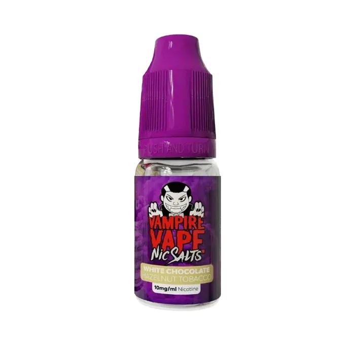White Chocolate Hazelnut Tobacco Nic Salt E-Liquid by Vampire Vape