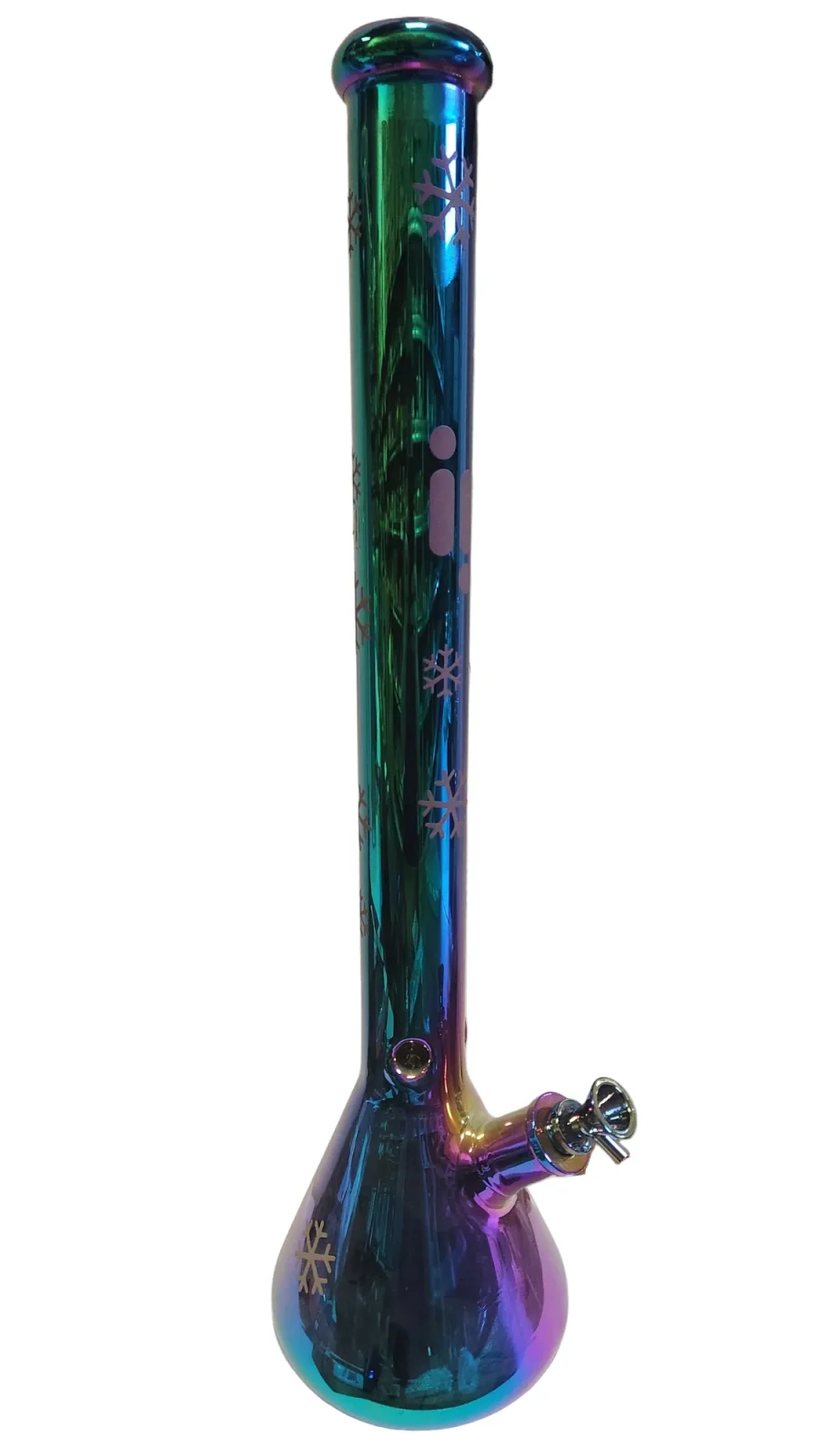 Infyniti 24" Snowflake Metallic Glass Bong - Image 2