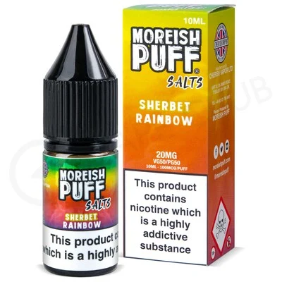 Rainbow Sherbet Nic Salt E-Liquid by Moreish Puff