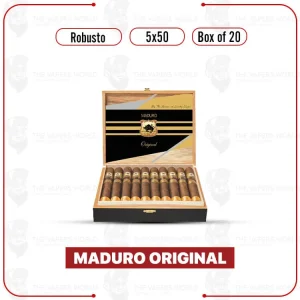 Maduro Original by Lucky Cigar: Robusto 5×50 Box of 20 Cigars