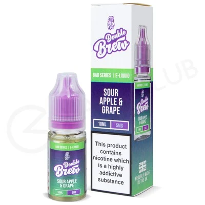 Sour Apple Grape Nic Salt E-Liquid by Double Brew
