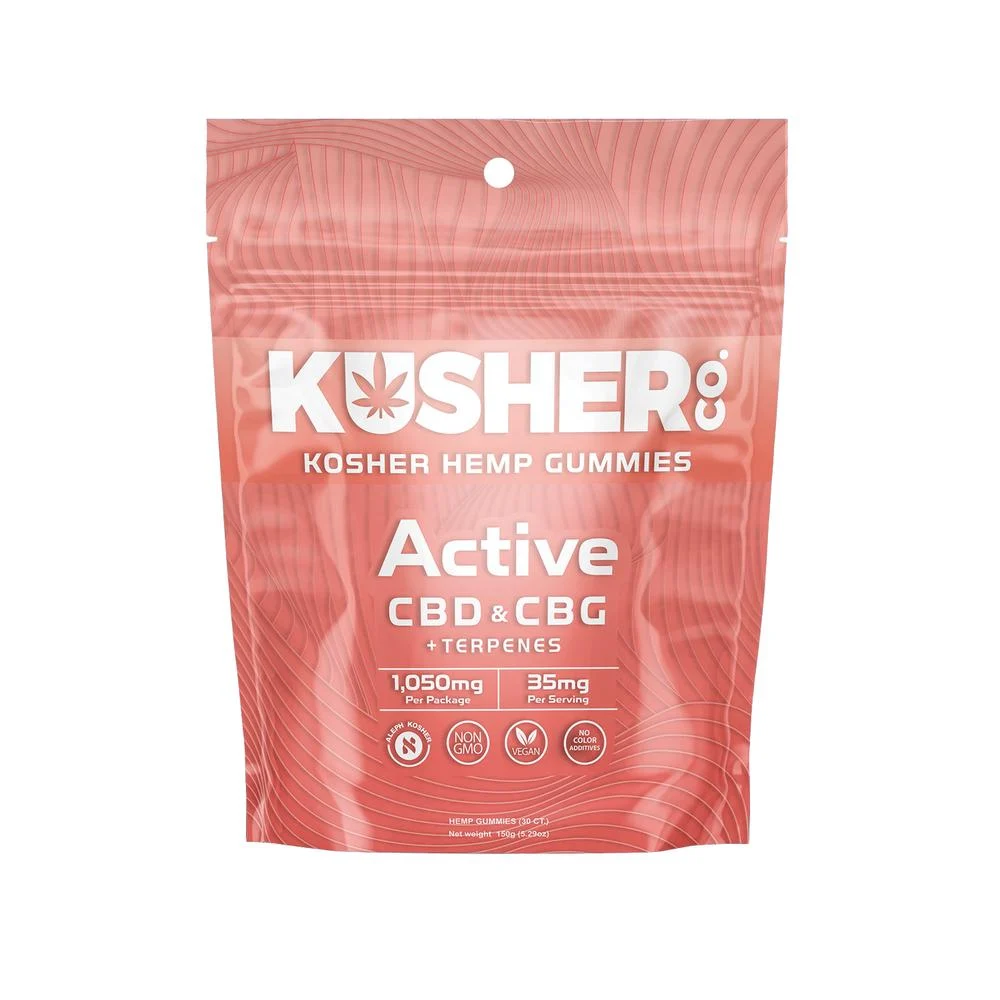 KusherCo Hemp Gummies ACTIVE CBD+CBG 35mg 30ct
