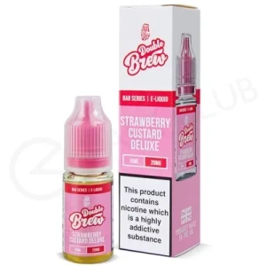 Strawberry Custard Deluxe Nic Salt E-Liquid by Double Brew