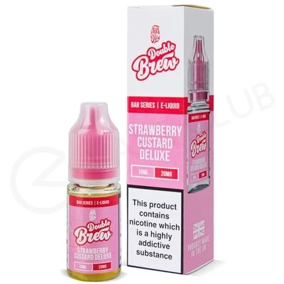 Strawberry Custard Deluxe Nic Salt E-Liquid by Double Brew