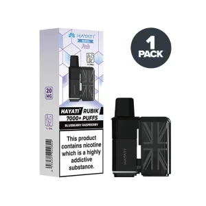 Blueberry Raspberry Hayati Rubik 7000 Prefilled Pods