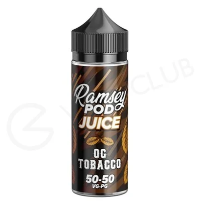 OG Tobacco Shortfill E-Liquid by Ramsey Pod 100ml
