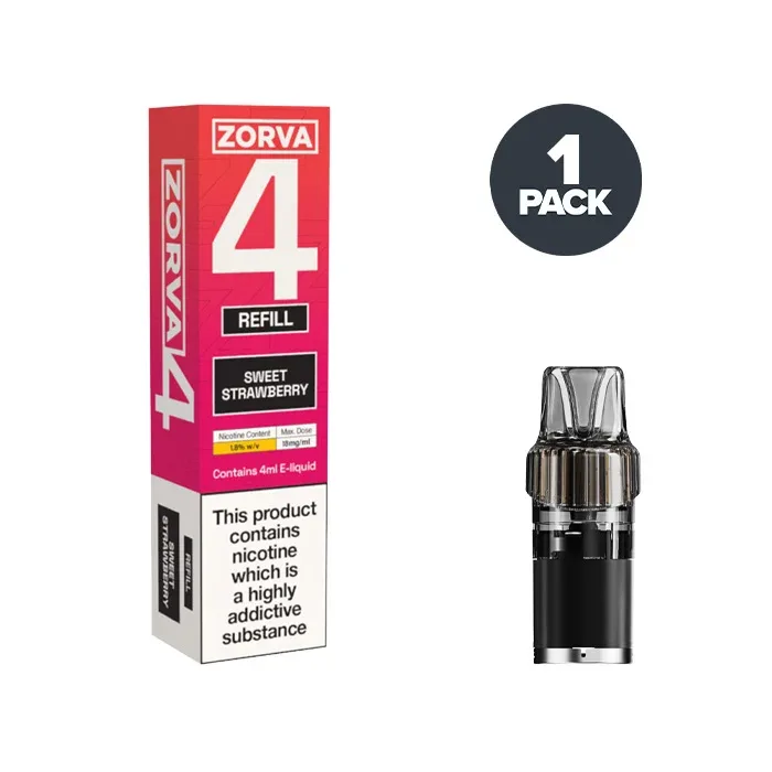 Sweet Strawberry Zorva 4 Prefilled Pods