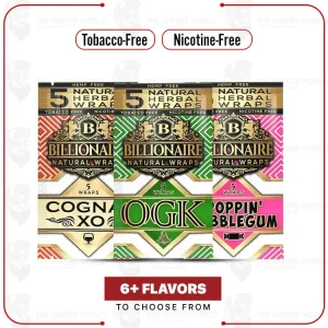 Billionaire Tea Leaf Herbal Wraps – 50/25’s
