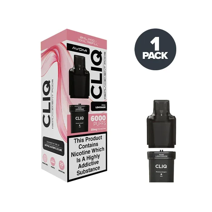 Pink Lemonade Avomi Cliq 6000 Prefilled Pods
