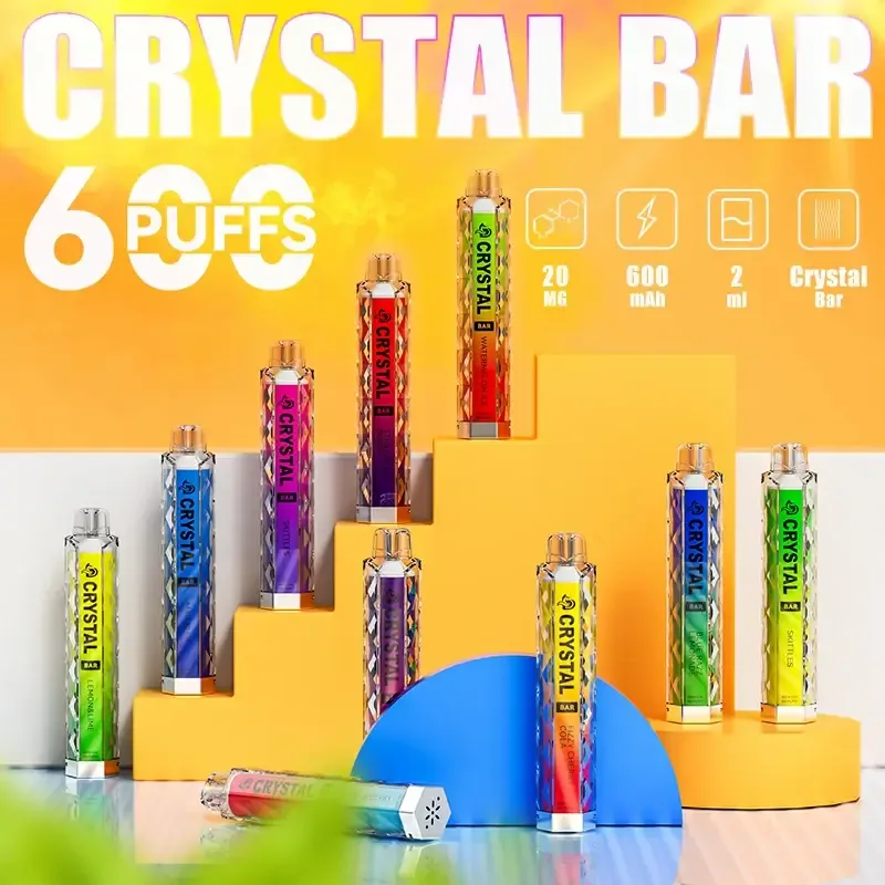 MYDE Crystal Bar 600 Puffs Disposable Vape Wholesale Mesh Coil - Image 2