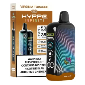 Virginia Tobacco Hyppe Infiniti 50K Puffs Disposable Vape - BOGO
