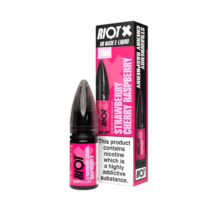 Strawberry Cherry Raspberry Nic Salt by Riot X
