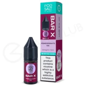 Pomegranate Ice Nic Salt E-Liquid by Pod Salt Bar X