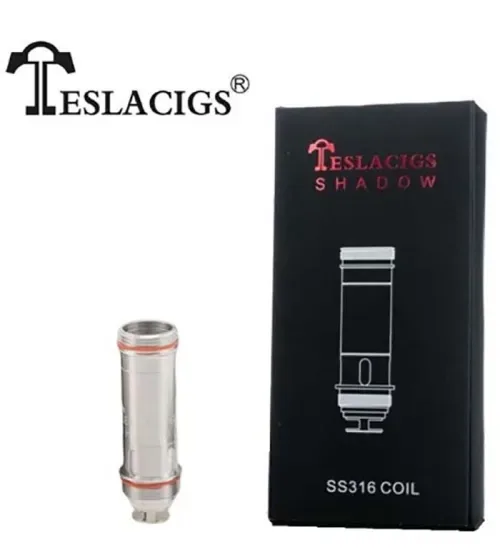 Teslacigs Shadow Tank SS316 0.28Ohm Coils x 5 Pack
