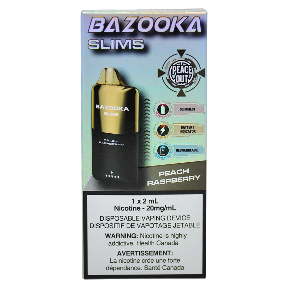 Bazooka Slim Peach Raspberry 2ml 20mg - Image 2
