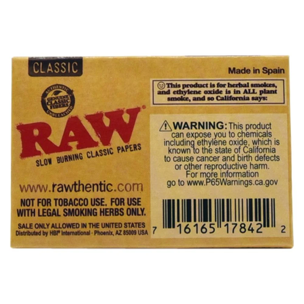 Raw 1 1/2 Size Rolling Paper Classic - Image 2