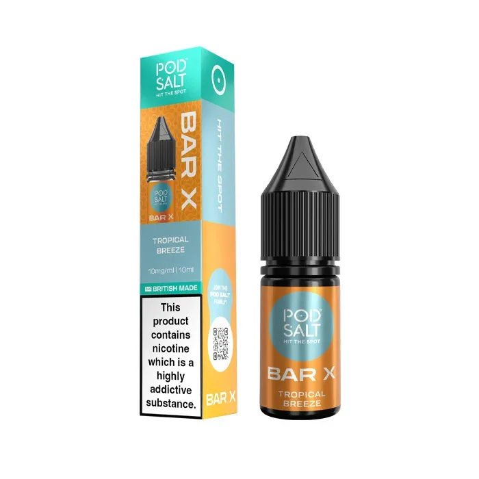 Tropical Breeze Nic Salt E-Liquid by Pod Salt Bar X