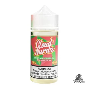 Sour Watermelon Strawberry — Cloud Nurdz 100mL Freebase