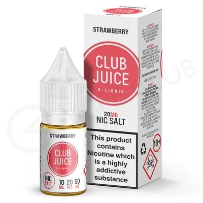 Strawberry Nic Salt E-Liquid by Club Juice