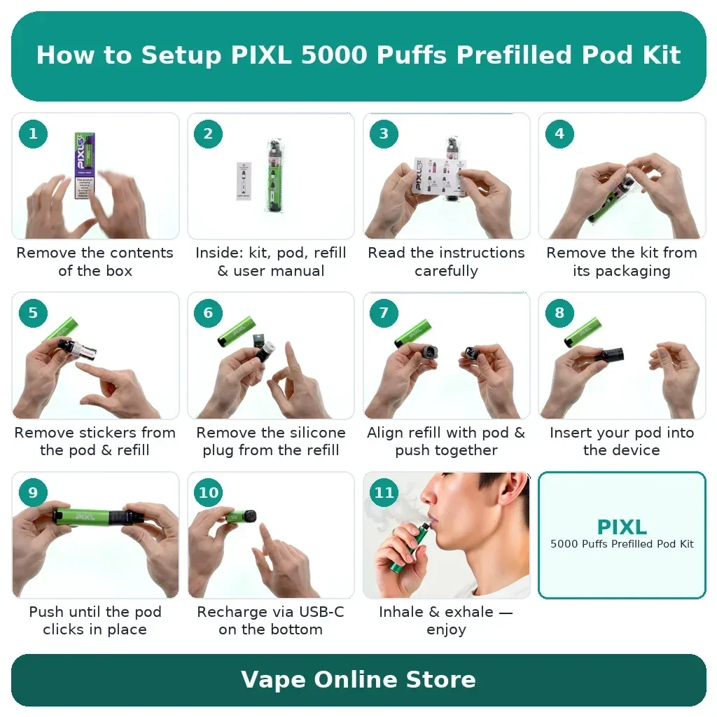 PIXL 5000 Puffs Prefilled Pod Kit - Image 2