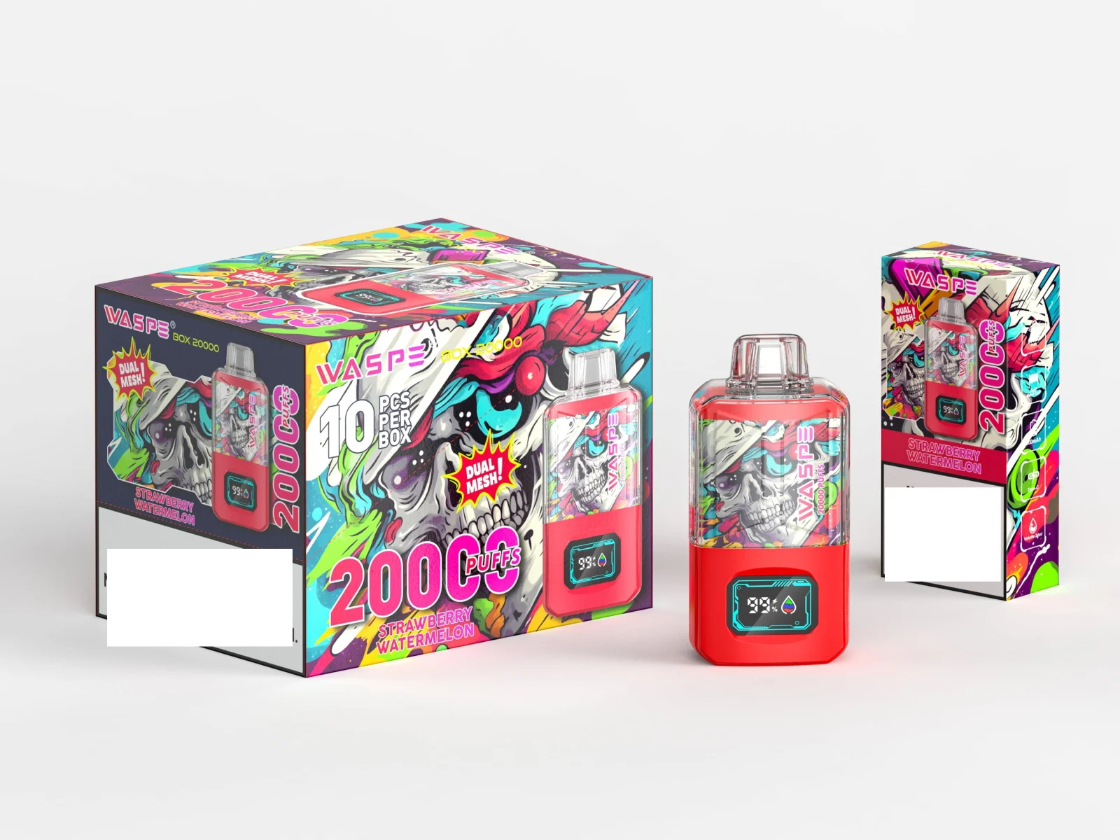 WASPE 20000 Puffs Dual Mesh Box Disposable Vape Wholesale - Image 2