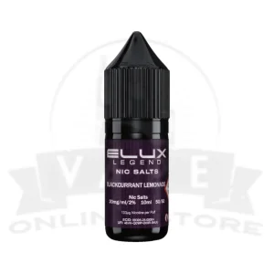 Blackcurrant Lemonade Elux Legend 10ml Nic Salt | Retail & Wholesale