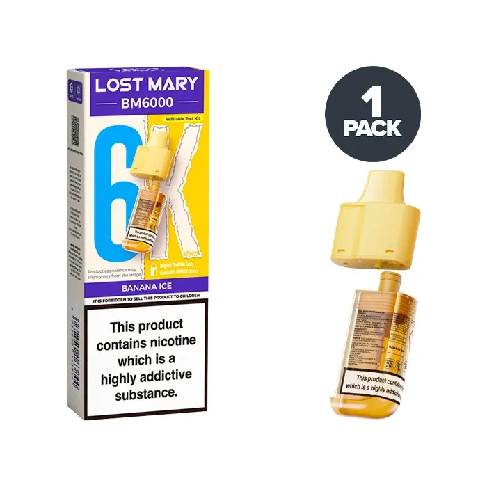Banana Ice Lost Mary BM6000 Refill Pack