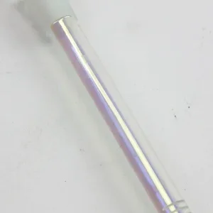 Glass 6 slits Downstem 5 1/4" Multicoloured