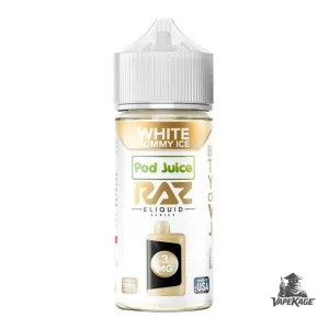 White Gummy RAZ x — Pod Juice 100mL Freebase