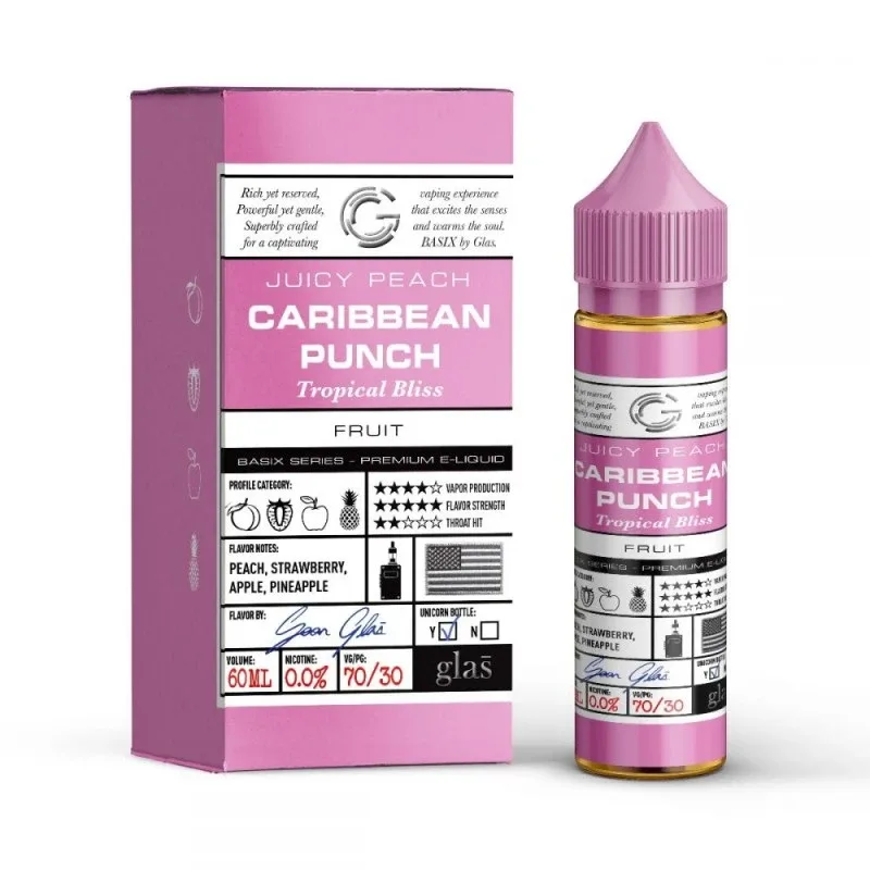 Glas Basix Series E-liquid Caribbean Punch 60mL - Image 2