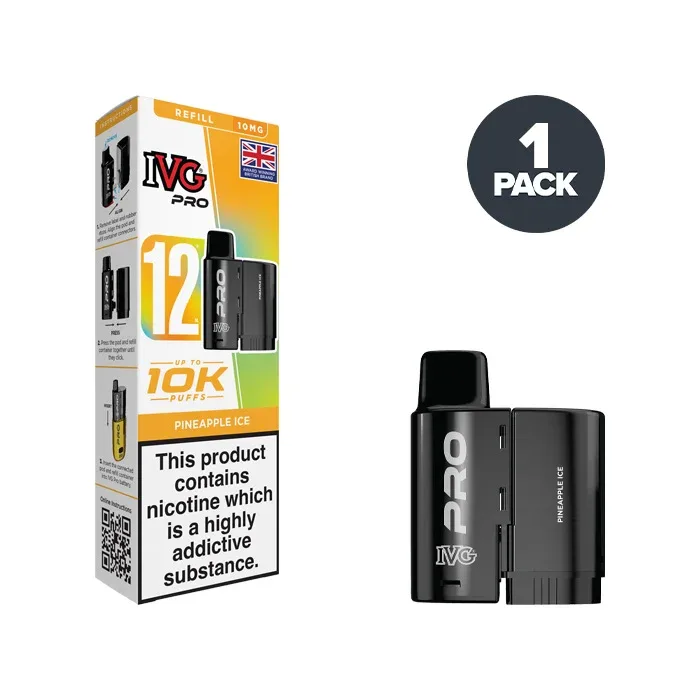 Pineapple Ice IVG Pro 12 Refill Pack - Image 2