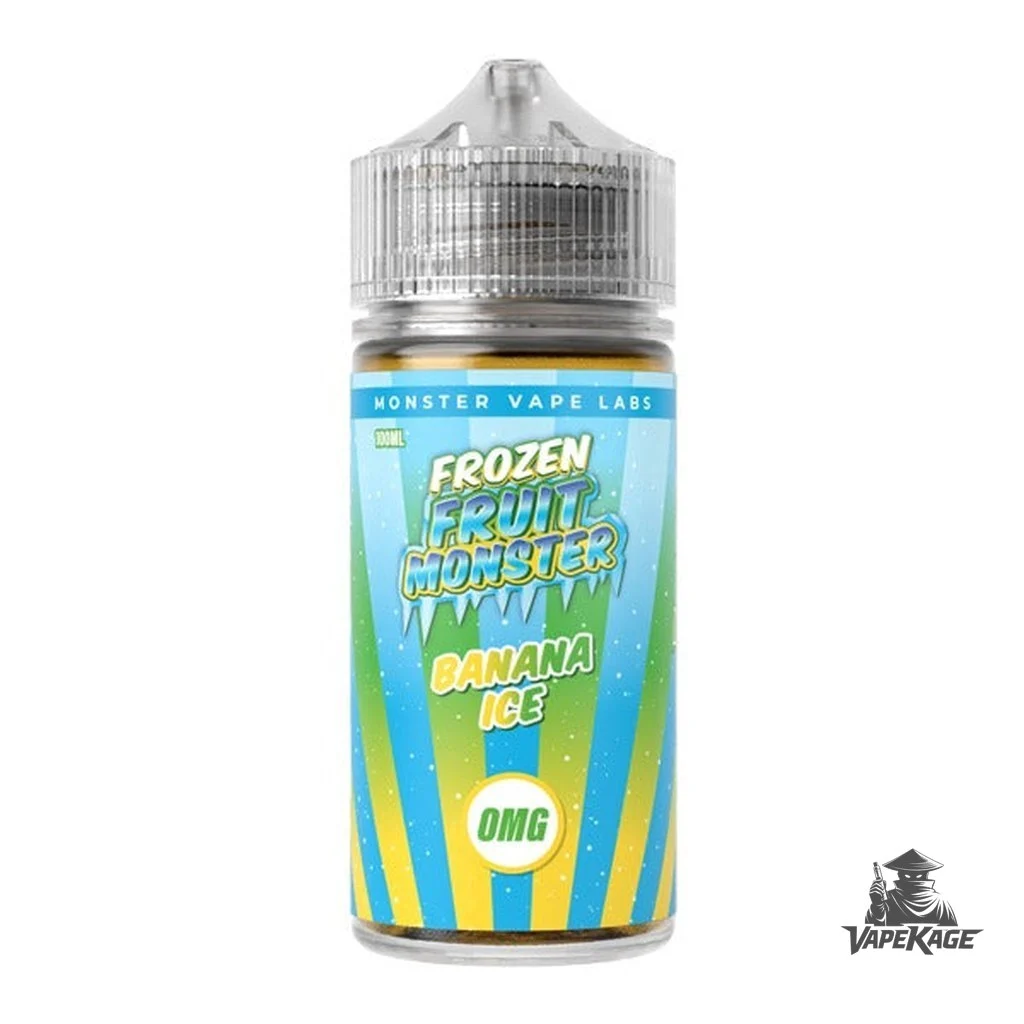 Banana Ice Nicotine Free Frozen Fruit Monster Vape Labs 100mL Freebase