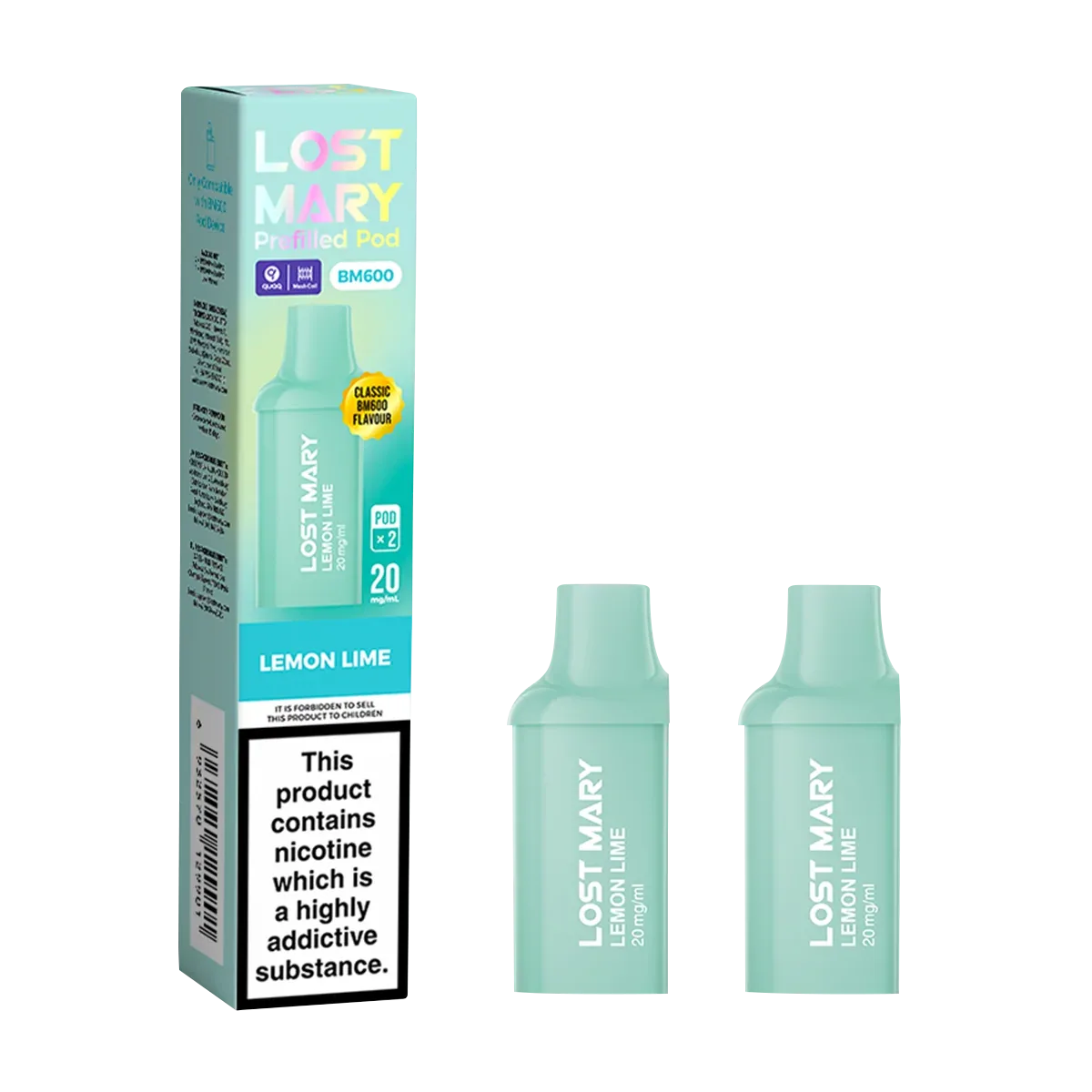 Lemon Lime Lost Mary BM600 Pods