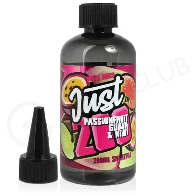 Passion Fruit Guava & Kiwi Just 200 Shortfill E-Liquid by Joe's Juice 200ml