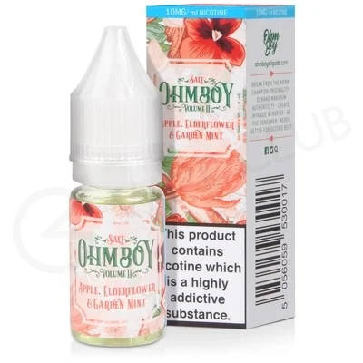 Apple, Elderflower & Garden Mint Nic Salt E-liquid by Ohm Boy Volume II