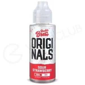 Sour Strawberry Shortfill E-Liquid by Double Brew Originals XL 100ml