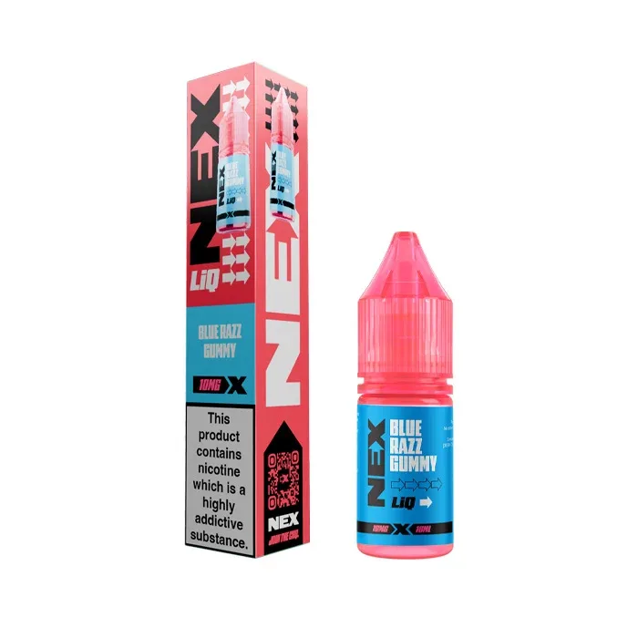Blue Razz Gummy Nic Salt E-Liquid by NexLiq
