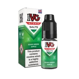 Sour Green Apple Nicotine Salt by IVG Intense