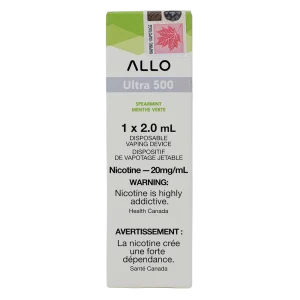 Allo Ultra 500 Spearmint 2ml 20mg