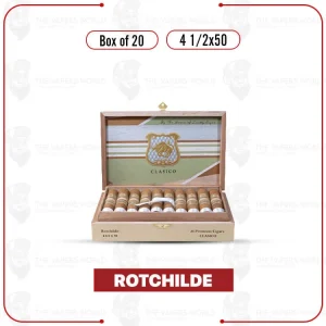 Classico by Lucky Cigar: Rothchilde 4 1/2 x 50 Box of 20 Cigars