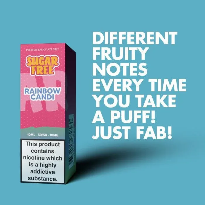 Sugar Free Rainbow Candi - 10ml Nicotine Salt E-Liquid - Image 2