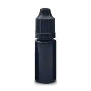 10ml Black TPD Plastic Dropper Bottles
