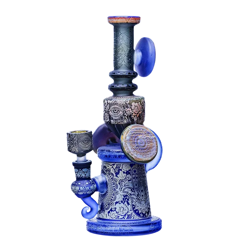 Cheech Glass 11” Protection Against the Evil Eye of Haters Rig/Bong