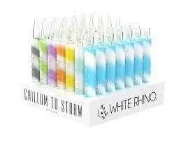 White Rhino Flip Chillum To Straw Glow in The Dark